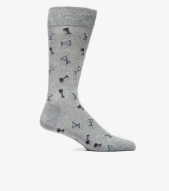1 Pack Men's Holiday Cocktail Dress Crew Socks*Cole Haan Store