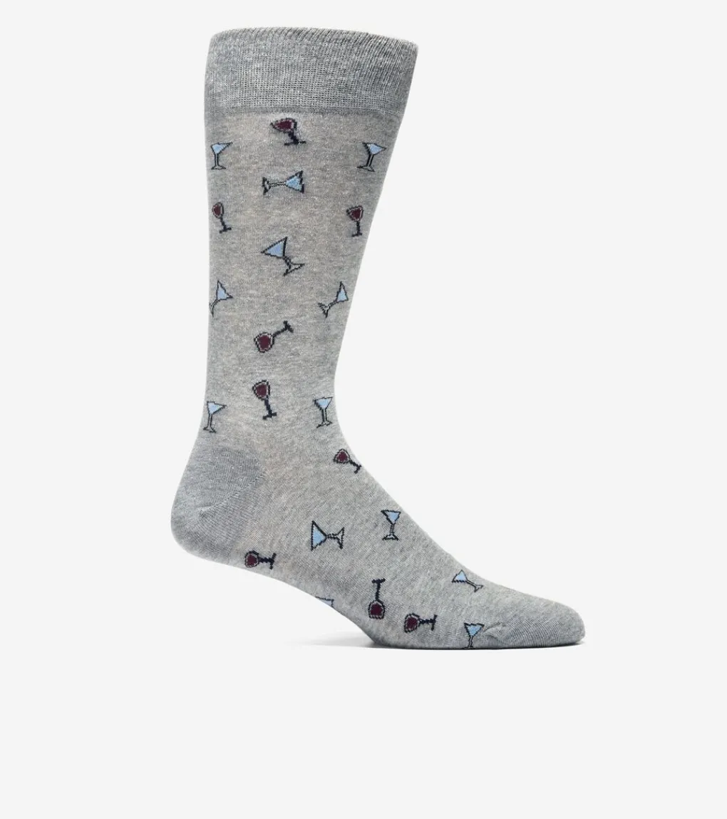 1 Pack Men's Holiday Cocktail Dress Crew Socks*Cole Haan Store