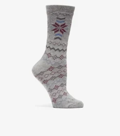 1 Pack New Fair Isle Dress Crew Socks*Cole Haan Store