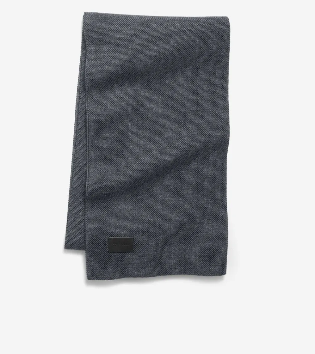 Birdseye Knit Scarf*Cole Haan Sale
