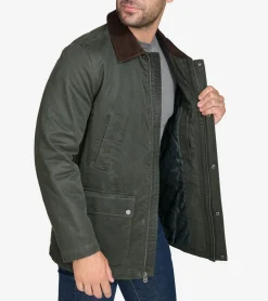 Coated Cotton Rain Jacket*Cole Haan Clearance