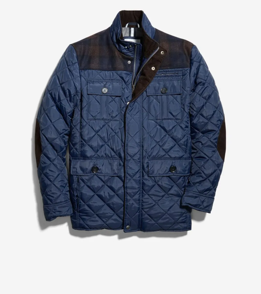 Men's Mix Media Diamond Quilted Jacket*Cole Haan Discount