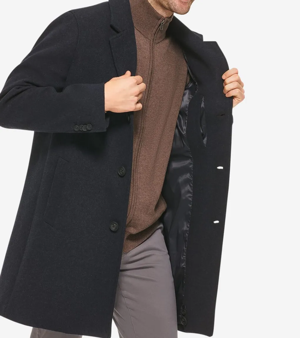 Men's Single-Breasted Top Coat*Cole Haan Online