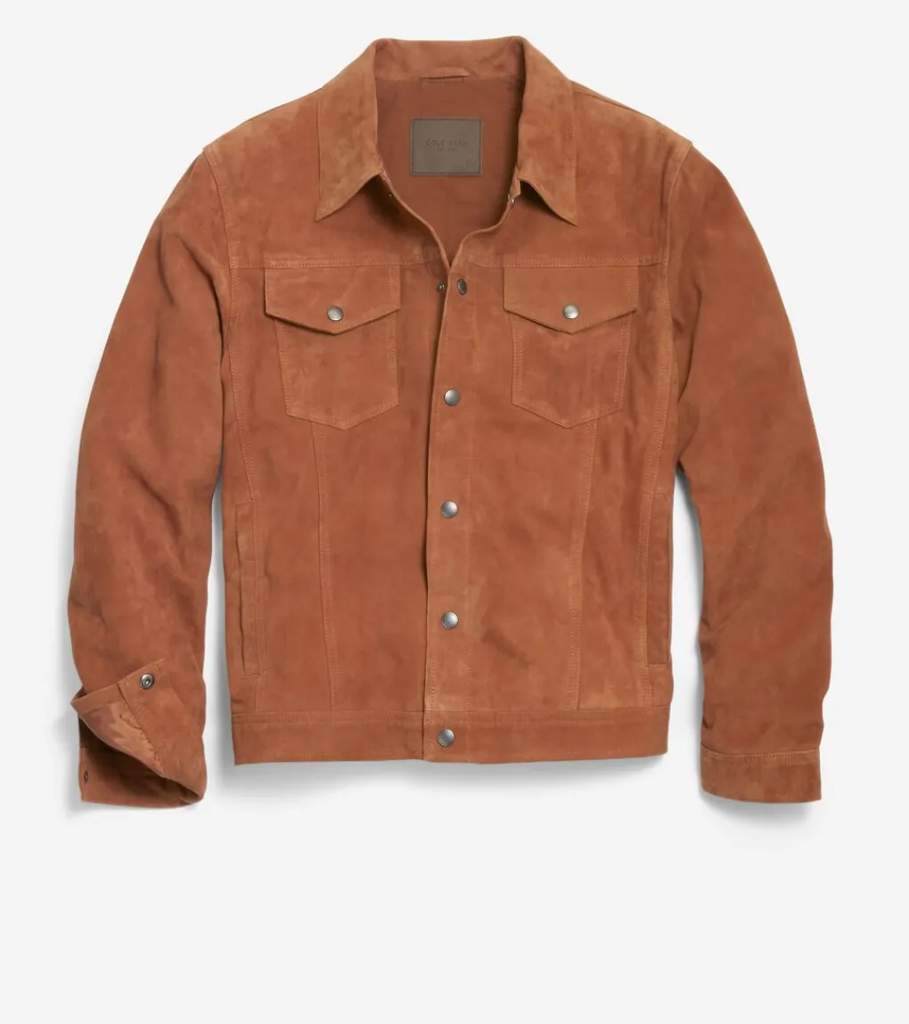 Men's Suede Trucker Jacket*Cole Haan Shop