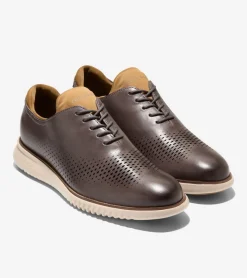 Men's 2.ZERØGRAND Laser Wingtip Oxfords*Cole Haan Flash Sale