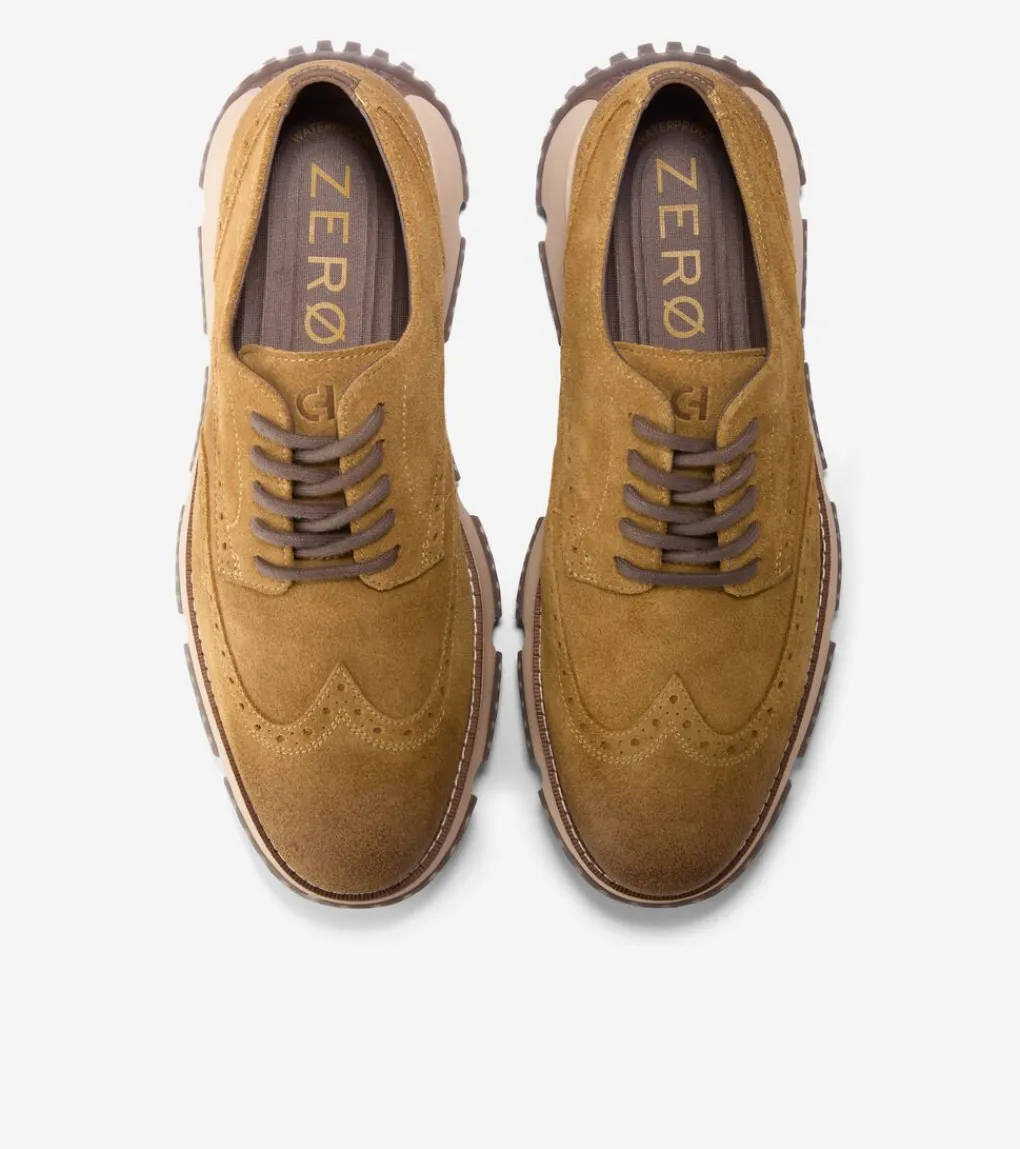 Men's 4.ZERØGRAND Wingtip Winter Oxfords*Cole Haan Best Sale