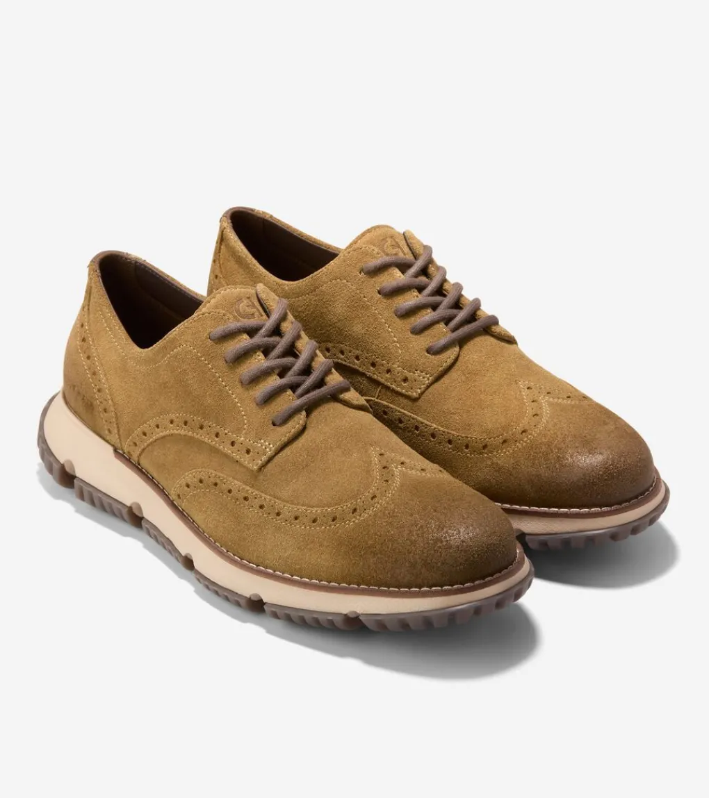 Men's 4.ZERØGRAND Wingtip Winter Oxfords*Cole Haan Best Sale