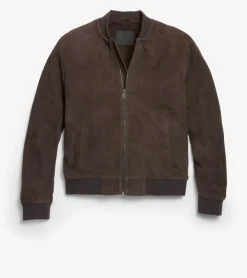 Men's Zip-up Suede Jacket*Cole Haan Discount