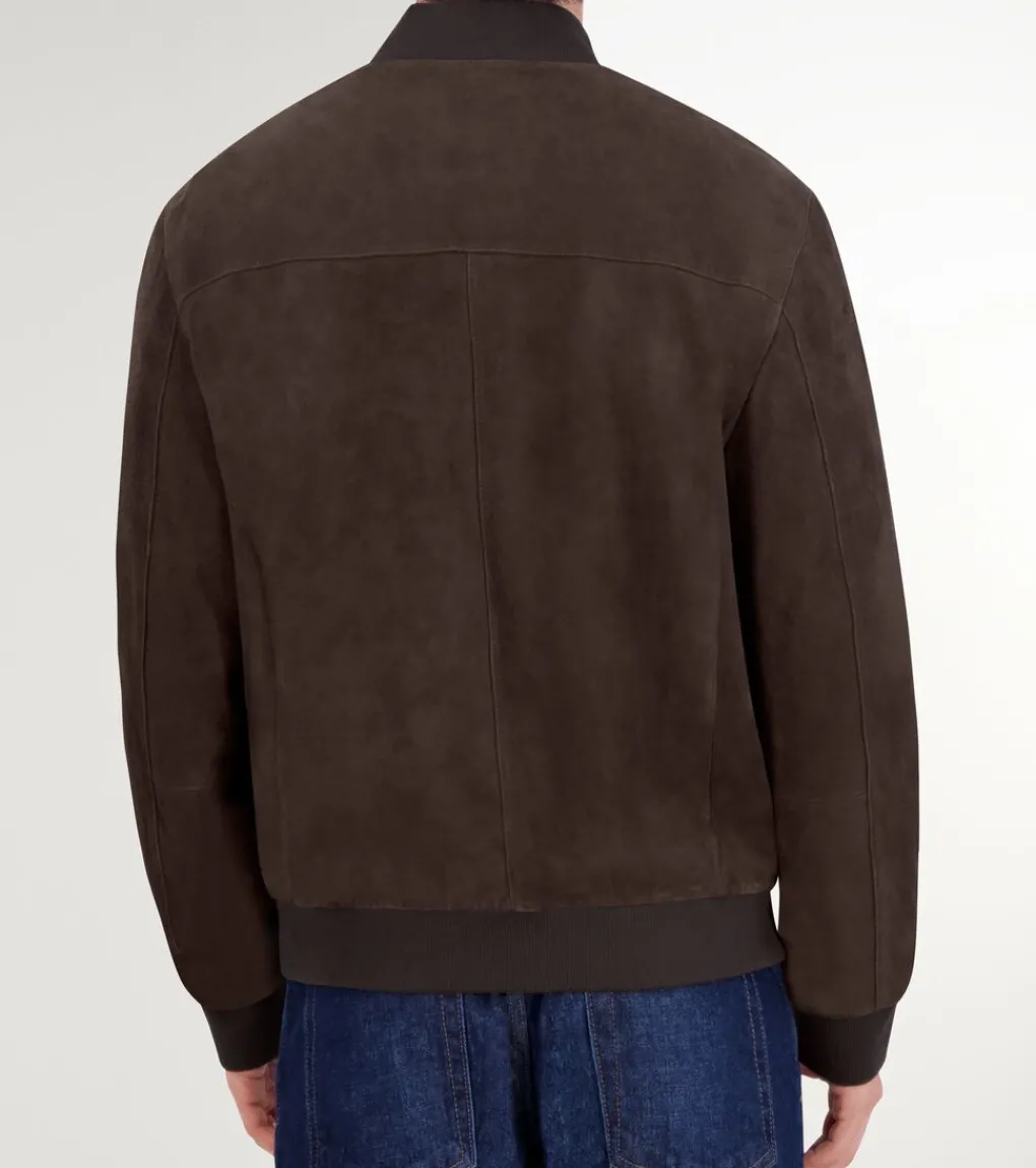 Men's Zip-up Suede Jacket*Cole Haan Discount