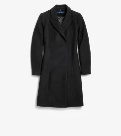 Women's Asymmetrical Peak Lapel Coat*Cole Haan Best Sale