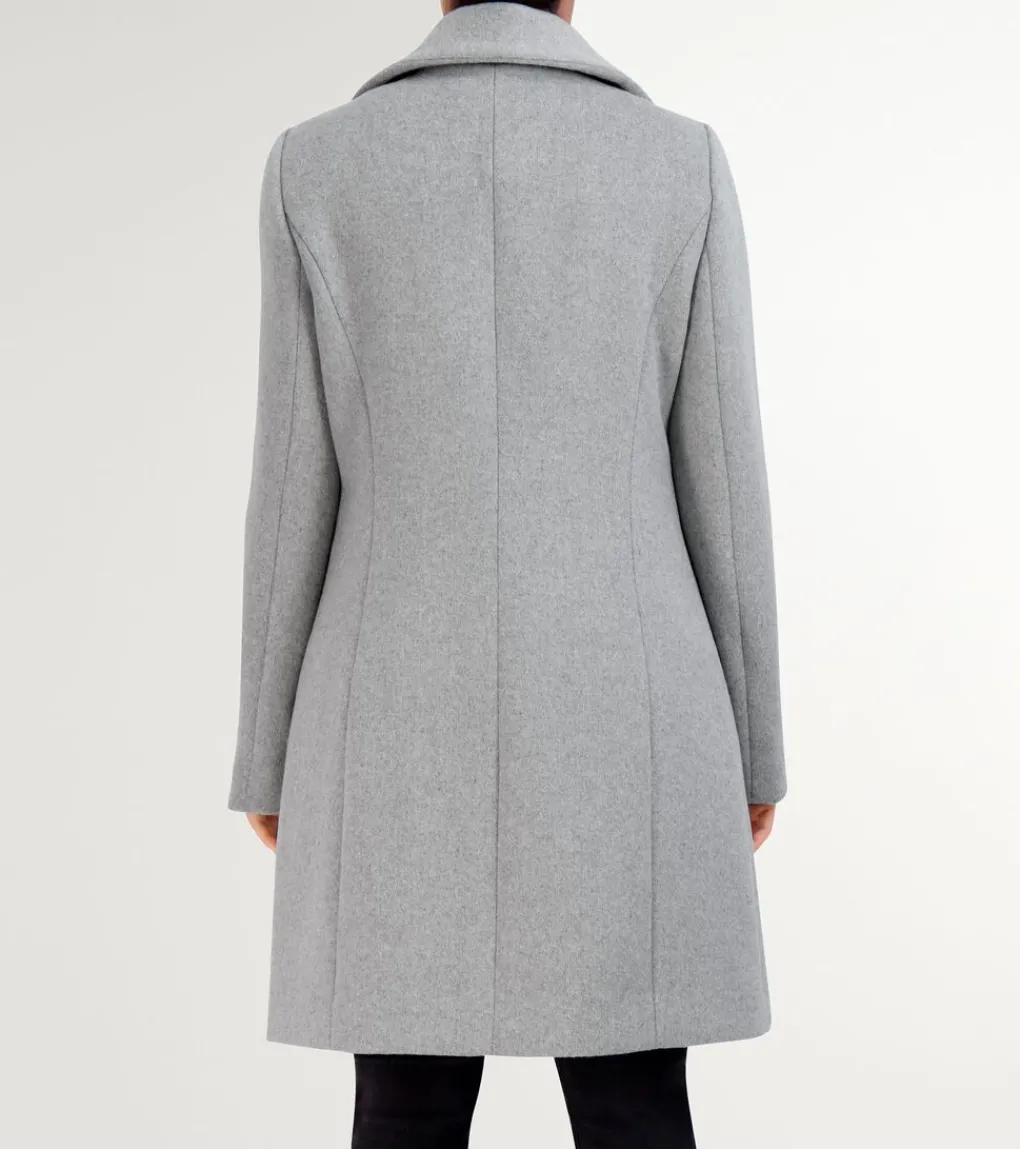 Women's Convertible Collar Button-Up Coat*Cole Haan Discount