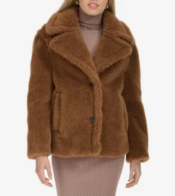 Women's Faux Fur Teddy Jacket*Cole Haan Sale