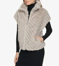 Women's Faux Fur Vest*Cole Haan Store