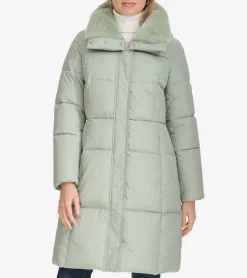 Women's Faux-Fur Collar Puffer Coat*Cole Haan Cheap