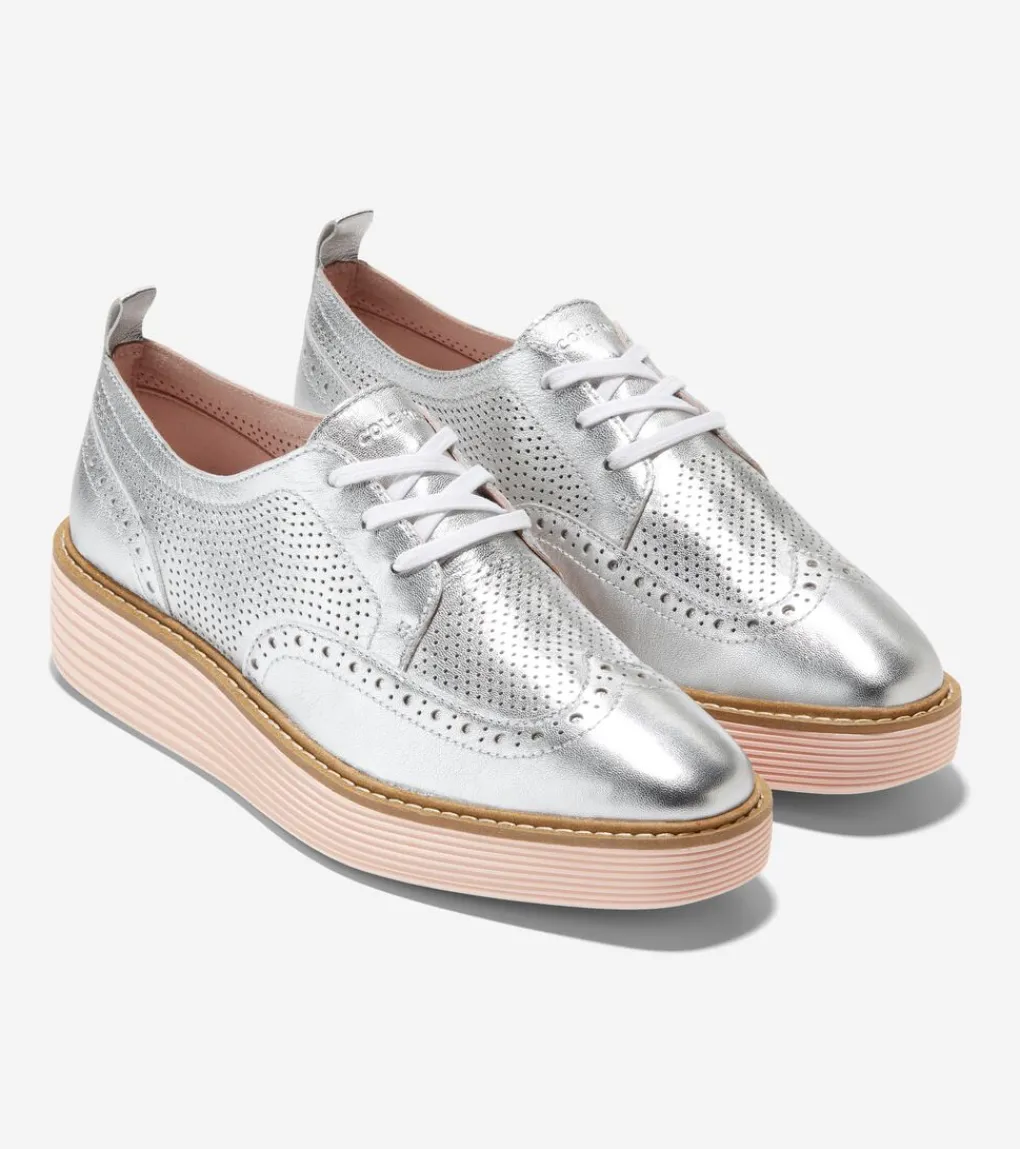 Women's ØriginalGrand Platform Wingtip Oxfords*Cole Haan Discount