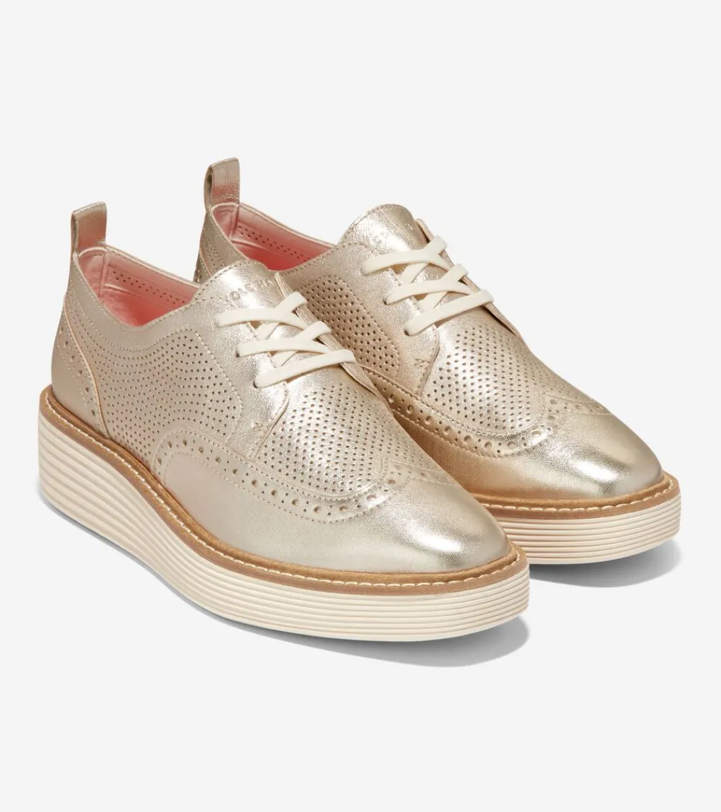 Women's ØriginalGrand Platform Wingtip Oxfords*Cole Haan Flash Sale