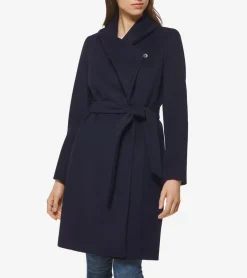 Women's Oversized Collar Wrap Coat*Cole Haan New