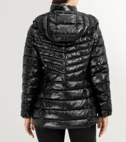 Women's Quilted Pearl Faux Down Jacket with Removable Hood*Cole Haan Online