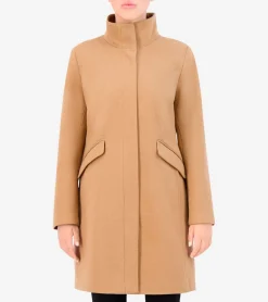 Women's Soft Twill Zip-Up Coat*Cole Haan Sale
