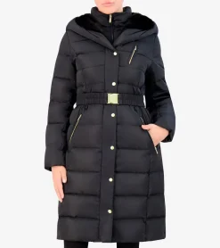 Women's Taffeta Down Belted Coat*Cole Haan Fashion