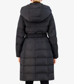 Women's Taffeta Down Belted Coat*Cole Haan Fashion