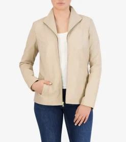 Women's Wing Collar Leather Jacket*Cole Haan Online