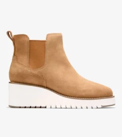 Women's ZER&Oslash;GRAND City Wedge Water Proof Chelsea Boots*Cole Haan Clearance