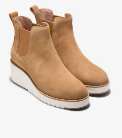Women's ZER&Oslash;GRAND City Wedge Water Proof Chelsea Boots*Cole Haan Clearance