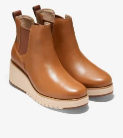 Women's ZER&Oslash;GRAND City Wedge Waterproof Chelsea Boots*Cole Haan New