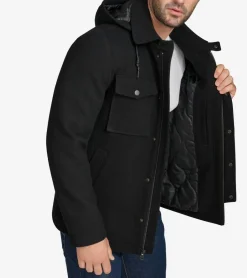 Wool Twill Field Jacket*Cole Haan Fashion